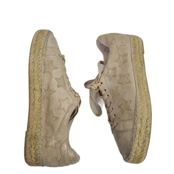 Marc Fisher Marcia Star Leather Espadrilles Sneakers 9M - Picture 5 of 9